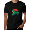 thumbnail image 2 of T-shirt South Africa Flag  Soft Cotton Adult Heat-Transfer Graphic T-Shirt - 180g Breathable Fabric, Unisex Summer Casual Wear with Durable Heat-Printed Design, 2 of 10