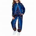 thumbnail image 4 of Mercatoo Toddler Boys Girls Sweatsuit Christmas 2 Piece 𝐓racksuits Kids Xmas Printed Hoodies Sweatshirts and Jogger Set, 4 of 8
