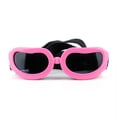 thumbnail image 1 of Gafas protectoras rosas, gafas de sol para perros, gafas de seguridad contra rayos ultravioleta, gafas para perros resistentes al viento y antivaho., 1 of 5