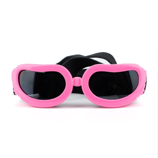 Gafas protectoras rosas, gafas de sol para perros, gafas de seguridad contra rayos ultravioleta, gafas para perros resistentes al viento y antivaho.