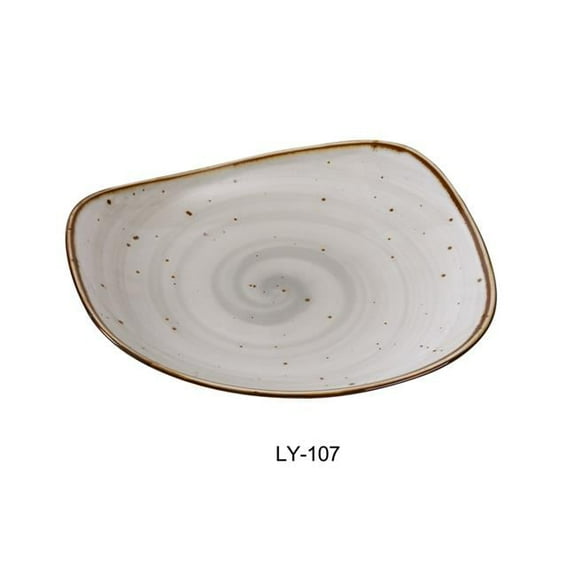 Yanco LY-107 Lyon 7.25 in. Plate, Reactive Glaze - Pack of 36