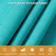 thumbnail image 3 of 11 FT Double Outside Hammock Quick Dry Olefin Fabric Hammock with Spreader Bar Hammock with Chains Outdoor Poolside Backyard 450 lbs Capacity, Turquoise, 3 of 15