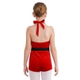 thumbnail image 2 of iiniim Kids Girls Christmas Dance Ballet Dance Shorty Biketard Xmas Party Santa Claus Dress Up Red 8, 2 of 7