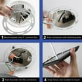 thumbnail image 7 of Next Glow Ultra Slim 7" LED Ceiling Light Fixture, 4000K Square, Dimmable Flush Mount Light, Brass, 7 of 7