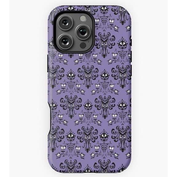 Haunted Mansion Wallpaper Purple GA3797 Phone Case for iPhone 11 to 17 Pro Max