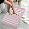 thumbnail image 3 of Tahtuvzn Bathroom Rugs Clearance! Extra Thick Microfiber Striped Door Mat Non Slip Bathroom Kitchen Entry Rug Water Absorbent Floor Mat for Bathroom Kitchen Doorway Foot Mat, Gifts for Friend, 3 of 6