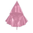 thumbnail image 6 of YOIAVAIOY Metallic Shiny Hooded Short Cape Halloween Witch Wizard Cosplay Costume Cloak Pink Free Size, 6 of 9