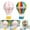 Pink and Four Colors, variant on 2 pieces Retro Style Hot Air Balloon Ornament Wall Hanging Decorative Photography for Home Desktop Dining Room Bathroom Pink and Four Colors