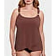 thumbnail image 3 of Plus Size Solid Razzle Dazzle Underwire Tankini Top Swimsuit, 3 of 6