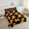 thumbnail image 4 of Cute Axolotl Comforter Set Teens Bedroom,Yellow Salamander Down Comforter,Cartoon Sealife Animals Twin Bedding Sets Black, 4 of 6