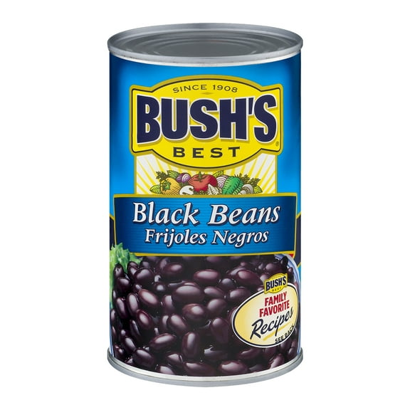(4 pack) (4 Pack) Bush's Best Black Beans, 26.5 Oz