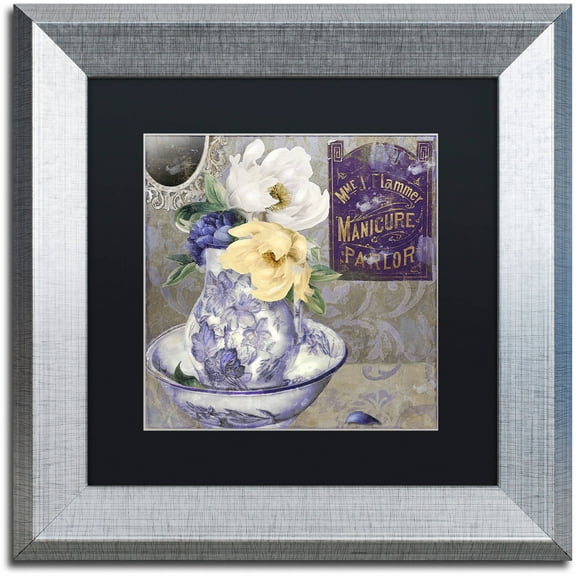 Trademark Fine Art "Tableaux II" Canvas Art by Color Bakery Black Matte, Silver Frame