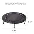 thumbnail image 4 of 40 Inch Foldable Mini Exercise Trampoline for Adults Kids, Indoor Outdoor Fitness Rebounder Trampoline, Max Load 330 lbs, 4 of 9