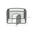 thumbnail image 5 of IRIS USA 24" Exercise 4-Panel Pet Playpen with Door, Dog Playpen, Puppy Playpen, Small and Medium Dogs, Keep Pets Secure, Easy Assemble, Rust-Free, Heavy-Duty Molded Plastic, Customizable, Gray, 5 of 5