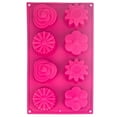 thumbnail image 2 of Wilton Assorted Flowers Silicone Mold, 8 Cavities, 2 of 3