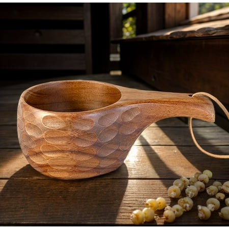 

Naittoop Clearance 2024! Wood Cup Japanese Wooden Cup With Handle And Mouth Wood Cup