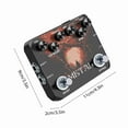 thumbnail image 4 of Electric Metal Guitar Effect Pedal Traditional Metal Sound 80s/90s Headphone Output TREBLE/MID/BASS/BOOST/VOL/DIST For Electric Guitar Effect Pedal True Bypass DC 9V Full Metal, 4 of 7