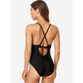 thumbnail image 4 of Women's Tummy Control One Piece Swimsuits V Neck Beach Bathing Suits, 4 of 5