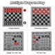 thumbnail image 5 of Set de ajedrez WinStem Giant 4 en 1 con ajedrez, damas y tic tac toe, 5 of 7