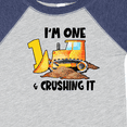 thumbnail image 4 of Inktastic I'm 1 and Crushing It Construction 1st Birthday Boys or Girls Baby Bodysuit, 4 of 5
