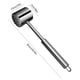 thumbnail image 3 of Stainless Steel Meat Carving Fork 304 Heavy Duty Long Handle Utensil | Steak Roasting BBQ Grilling Serving Tool | Durable Polished Metal Curved Design | 26.5x5.4x2cm 400g, 3 of 7