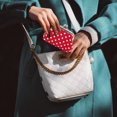 thumbnail image 5 of Mini monedero de lona con lunares para mujer, bolso pequeño de estilo étnico retro, 5 of 5