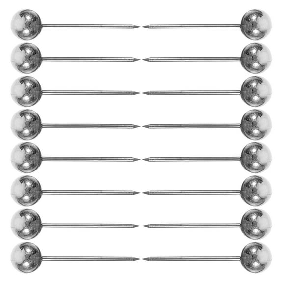 NICEXMAS Push Pins Silver 200Pcs 0.6In Round Head Plastic Stainless Steel