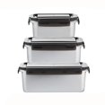 thumbnail image 4 of Stainless Steel Lunch Box,Airtight Food Preservation Storage Container,Leak-Proof Bento Box For Work & Travel,Stainless Steel Food Containers,Lunch Boxes,Bento Boxes,A,1PC, 4 of 4