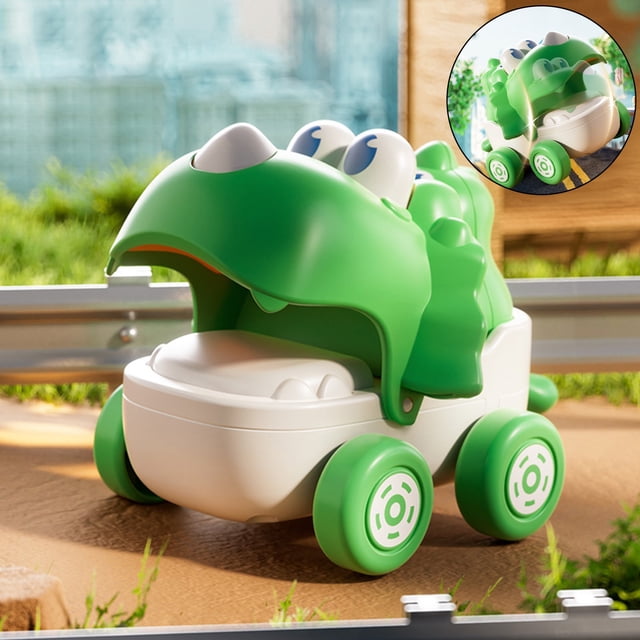 Rvkxad Dinosaur Pull String Car, Colorful Interactive Toy Vehicle for Children, Kindergarten Gift Toy Pull Back Car