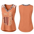 thumbnail image 6 of Iaqnaocc Usa Flag Womens Tank Tops 250 Anniversary Usa Flag Patriotic Loose Fit 4th Of July Shirts Women Summer Sleeveless V Neck Independence Day Festival Tee Tops Saffron L, 6 of 6