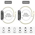 thumbnail image 3 of Metal Band Compatible with Apple Watch Band , Stainless Steel Mesh Strap Replacement for iWatch Series 6 5 4 3 2 1 SE(Colorful,38/40mm), 3 of 7