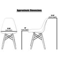thumbnail image 3 of 2xhome Set of 2 Kids Size Plastic Toddler Chairs with Natural Wooden Dowel Legs, White, 3 of 11