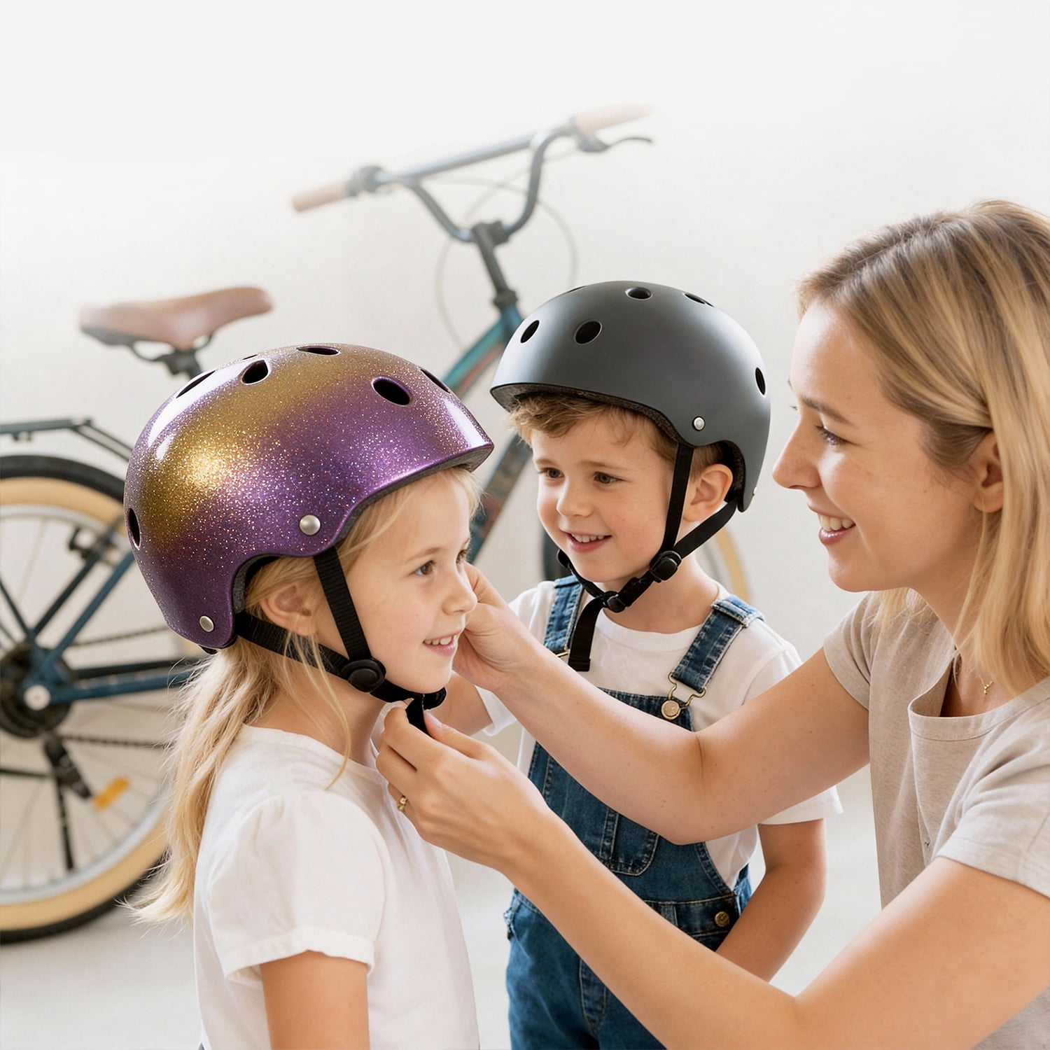 BOSONER Kids/Youth Bike Helmet, Lightweight Multi-Sport Adjustable Helmets for Bicycle Skateboard Scooter Skate Cycling