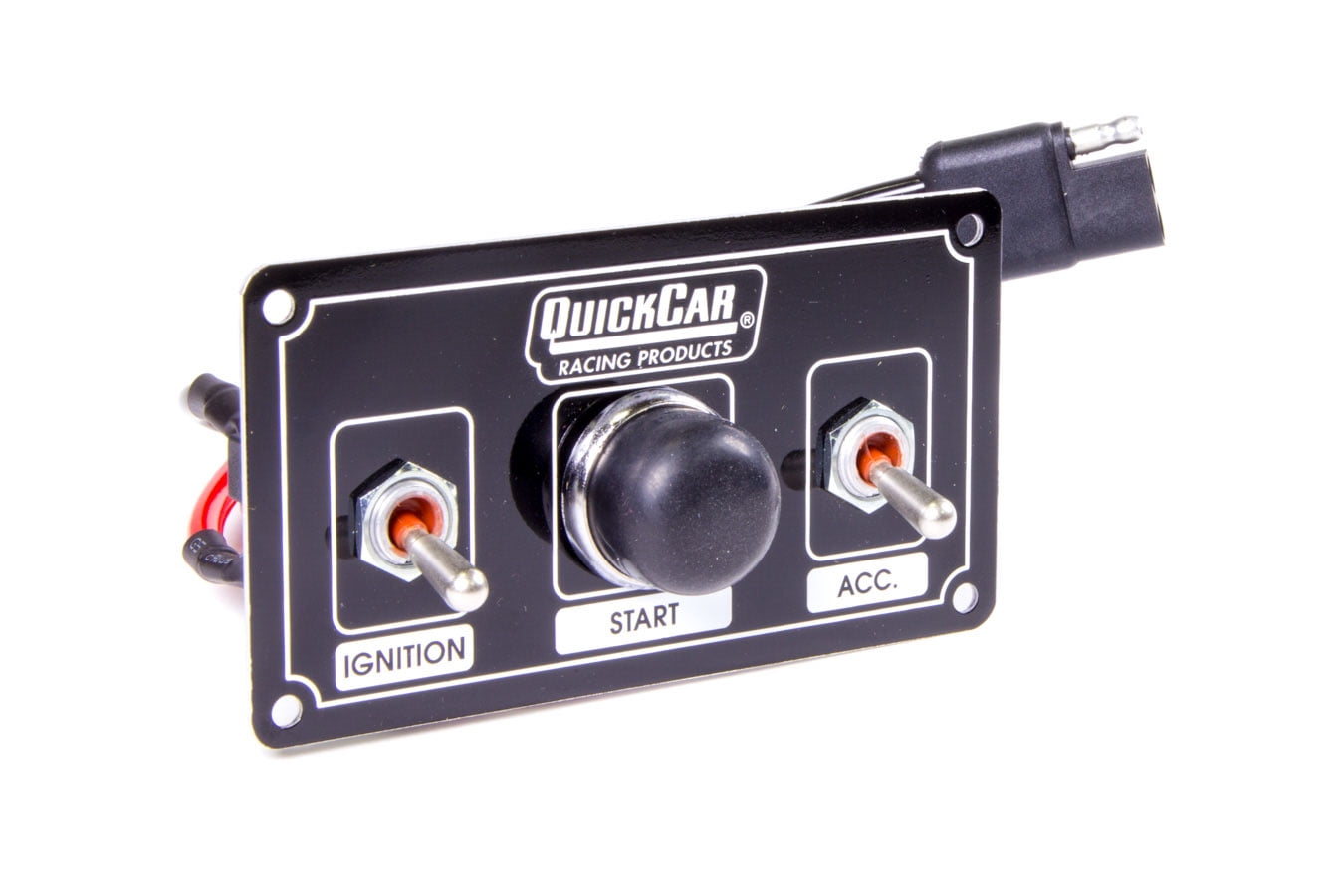 QUICKCAR RACING PRODUCTS 45/8 x 21/2 in Dash Mount Switch Panel P/N
