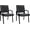 2, variant on HarmonyStrings Office Leather Guest Chairs, Office Reception Chairs Executive Side Chair with Bonded Leather and Black Metal Frame for Waiting Room, Conference