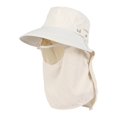 thumbnail image 1 of Sombrero para el sol con solapa para el cuello y cubre la cara, sombrero de pescador ligero con protección solar. Beige, 1 of 9