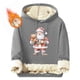 thumbnail image 1 of Sudadera con capucha para hombre, informal, a la moda, con estampado navideño, de manga larga y bolsillo, de poliéster, 1 of 4