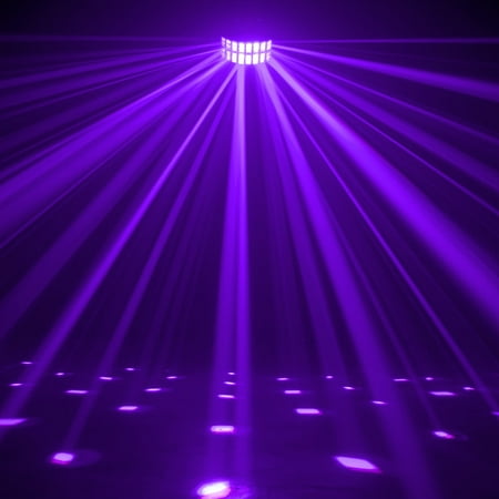 American DJ ADJ AGGRESSOR HEX 6-Color RGBCAW Sound-Activated Light+Strobe Lights