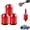 Red 3pcs, variant on 3/5 PCS Magnetizer & Demagnetizer Tool Set,Screwdriver Head Magnetic Ring,Alloy Screw Holder for DIY Repair