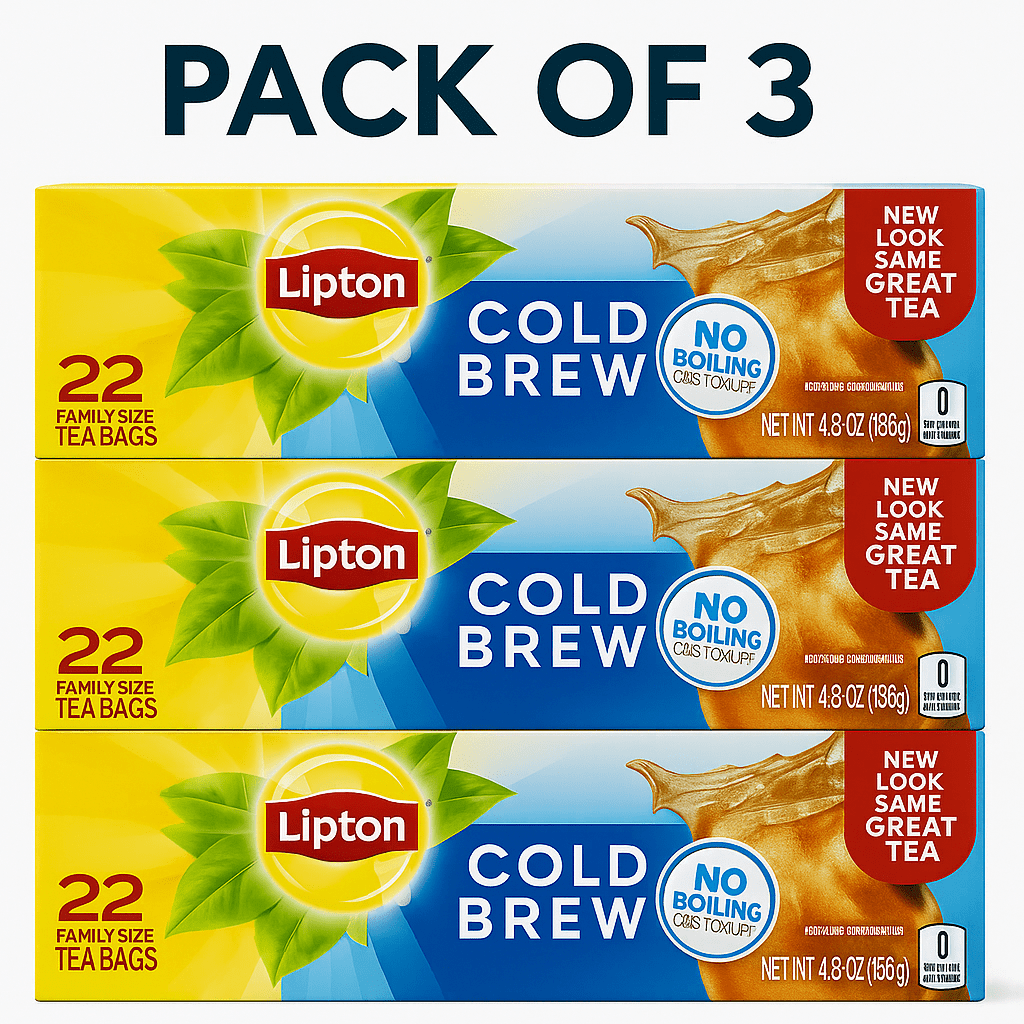 Lipton Cold Brew Iced Tea - 66 Count Family Size Tea Bags Zero Calories