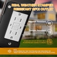 thumbnail image 2 of Porch Lights with Outlet, Dusk to Dawn Outdoor Light with Outlet Built-in, Waterproof Anti-Rust Lantern Outside Light with GFCI Outlet, Wall Sconce Light with Plug for Front Door (Bronze), 2 of 16