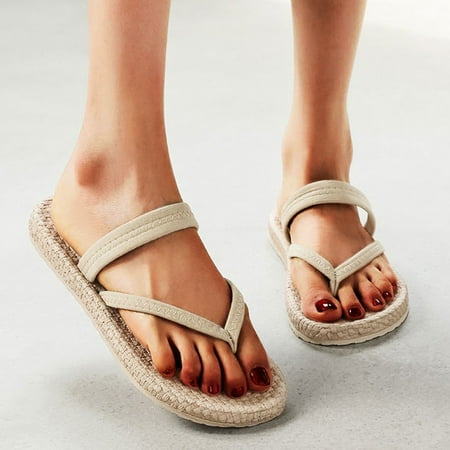 

Slippers For Women Ladies Slippers Flat Thong Slippers Espadrilles Flip Flops Beach Slippers Fashion Slippers Flat Bottom Summer Beach Slippers Womens Slippers