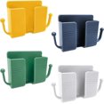 thumbnail image 1 of ZHAOCHENG Paquete de 4 soportes para teléfono de montaje en pared, soporte de caja de almacenamiento organizador autoadhesivo para pared, 1 of 5
