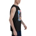 thumbnail image 3 of Jean Michel Basquiat Men's Cotton Sleeveless Crewneck T Shirts Vintage Graphic Tees Shirt Tops, 3 of 7