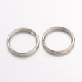 thumbnail image 2 of Iron Split Rings Double Loops Jump Rings Platinum Color 1.5mm thick 16mm in diameter about 14.5mm inner diameter, 2 of 4