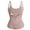 Beige, variant on POP CLOSETS Waist Trainer Corset for Women, Tummy Control Workout Body Shaper Weight Loss Vest Tank Top with Zipper & Hooks