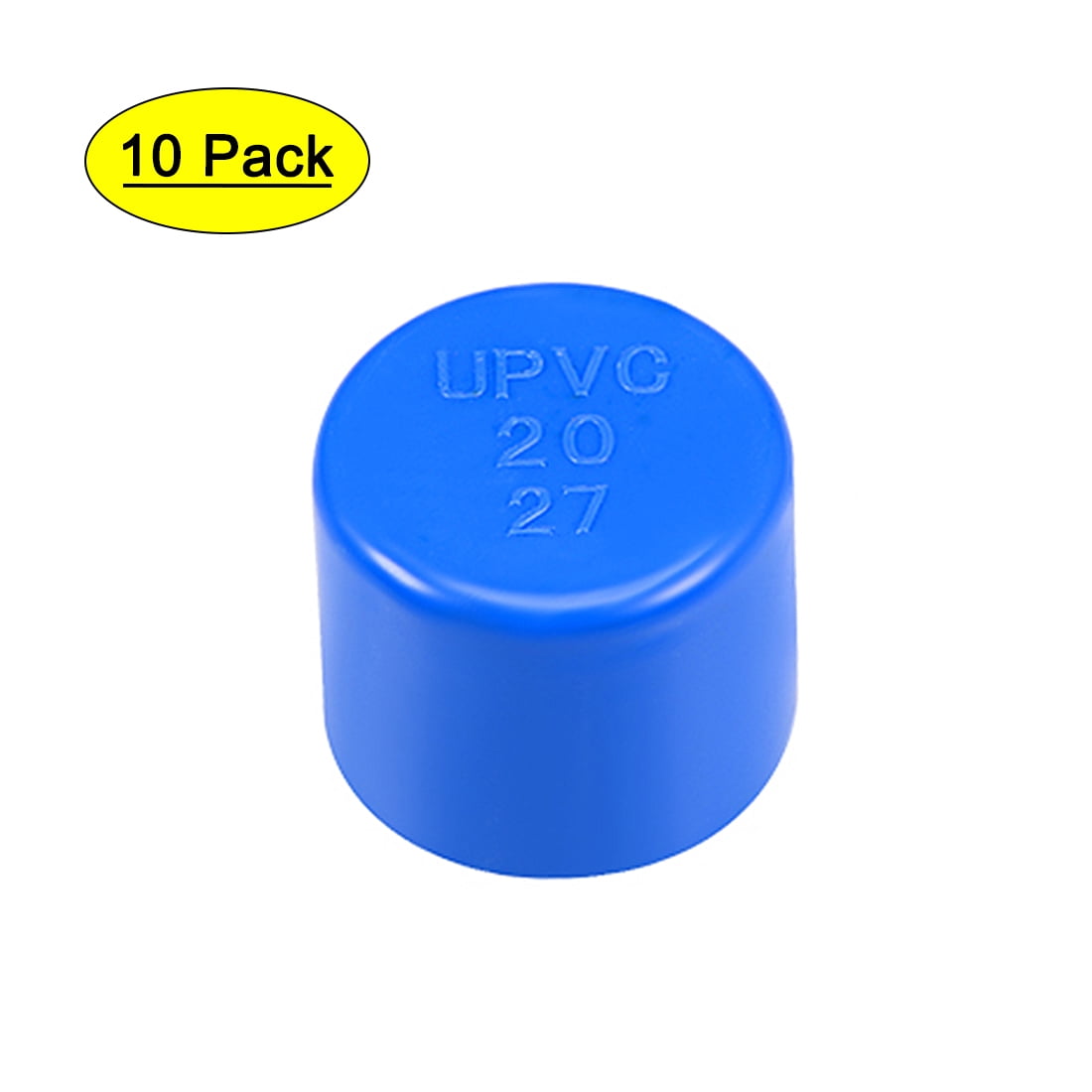 20mm PVC Pipe Cap Fitting, Slip End Caps DWV(Drain Waste Vent) Blue 10