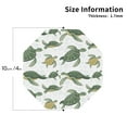thumbnail image 2 of Picia Cute Turtle Printed Leather Coasters for Drinks, 4" Drink Coasters Set of 4 for Tabletop Protection, Handmade Luxurious Home Décor and Housewarming Gift -Octagon, 2 of 6
