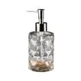 thumbnail image 2 of Rhombus Glass Soap Dispenser with Pump - 350ml Refillable Liquid Soap Bottle for Hand Soap,Shampoo & Shower Gel - Durable Pressed Glass Design for Bathroom,Kitchen & Home Decor (7.09 x 2.76 in), 2 of 6