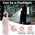 thumbnail image 4 of Recharable for Women - Birthday Valentine's Day Gifts for Women, Stocking Stuffers for Teen Girl, Daughter, Safety Keychain Flashlight, Siren Alarm, Travel Colle Essentials (Pink), 4 of 4